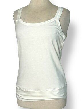 NWT Beate Heymann Evergreen Basic Off White Ivory Cream Tank Top Camisole Sz 40